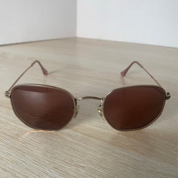 Ray-Ban RB3548-N 9069/A5 Gold Sunglasses FRAMES ONLY 51-21-145 Italy READ main image 6